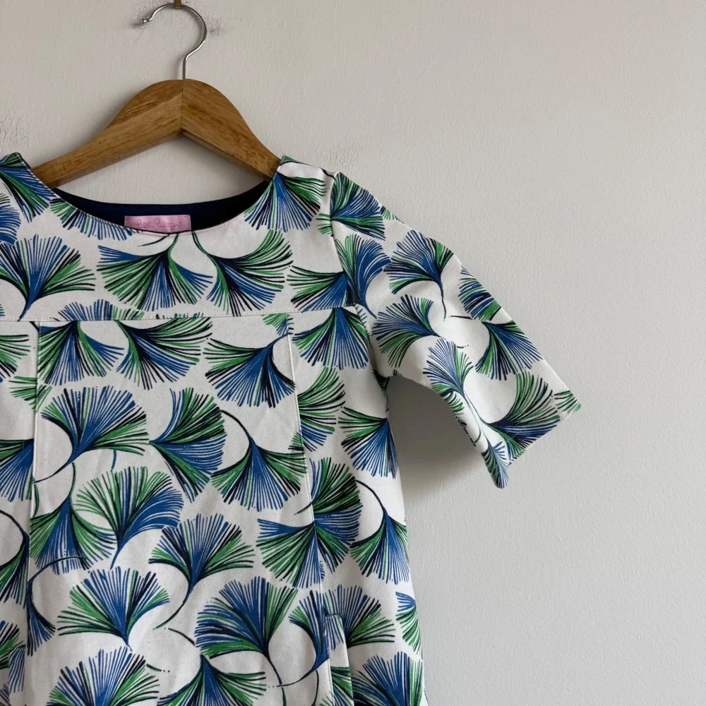 Lilly Pulitzer Girls Gingko Print Dress Size Large
